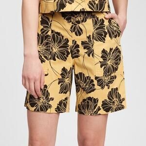 Gap Women's Sky High Pull On Bermuda Print Shorts Size 6